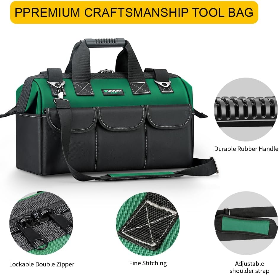 ⚡ Elektro & Technik – Werkzeugtasche, 15-Zoll-Werkzeugtaschen-Organizer, Werkzeug-Aufbewahrungstasche mit breiter Öffnung, aus 1680D-Polyester, mit 14 Multi-Taschen (15 Zoll) – Bild 5