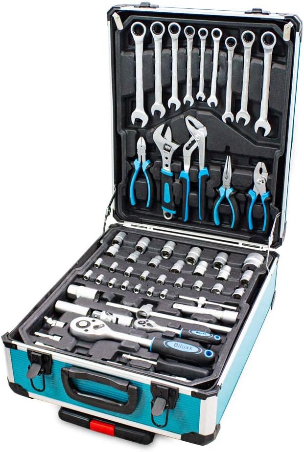 🔥 Angebote & Aktionen – Bituxx Tool Box, 1,200 Pieces, Tool Trolley with Nuts, Ratchets, Socket Wrench, Torx, Multi-Tooth Ratchet with Ratchet Ring Spanner – Bild 2