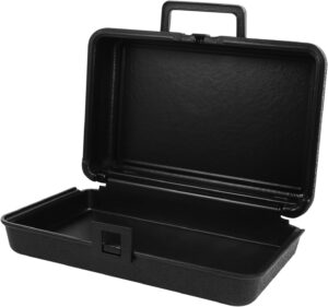 🚗 KFZ & Werkstatt – NUOBESTY Plastic Tool Box Key Case Car Tools Garage Water Weatherproof Outdoor Mechanical Tools Tool Box Storage Container Black ABS Plastic