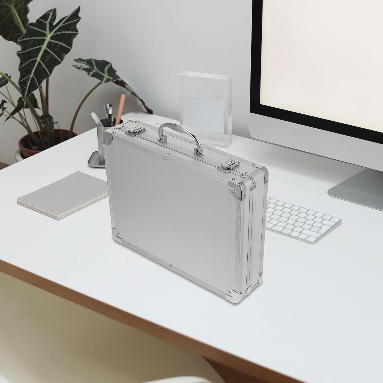 ⚡ Elektro & Technik – NOLITOY Aluminium-Werkzeugkasten mit Schloss, tragbare Aufbewahrungsbox aus Aluminiumlegierung, großer multifunktionaler Werkzeugkoffer für Mechaniker, Elektriker und Handwerker – Bild 5