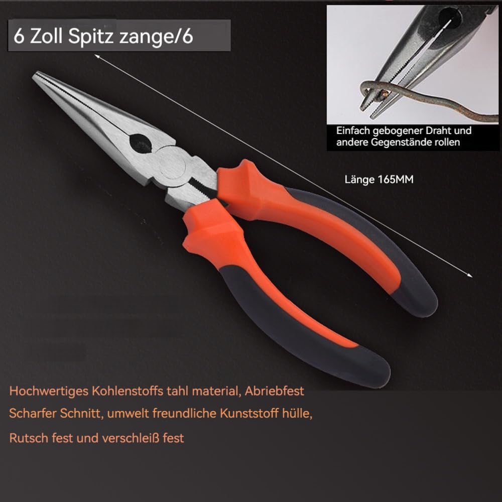 🔥 Angebote & Aktionen – UUE 82-Piece Filled Tool Box Household Tool Box Made of Sturdy Plastic, Equipped with Wrench, Needle Nose Pliers, Tape Measure etc., for Home and Workshop – Bild 3