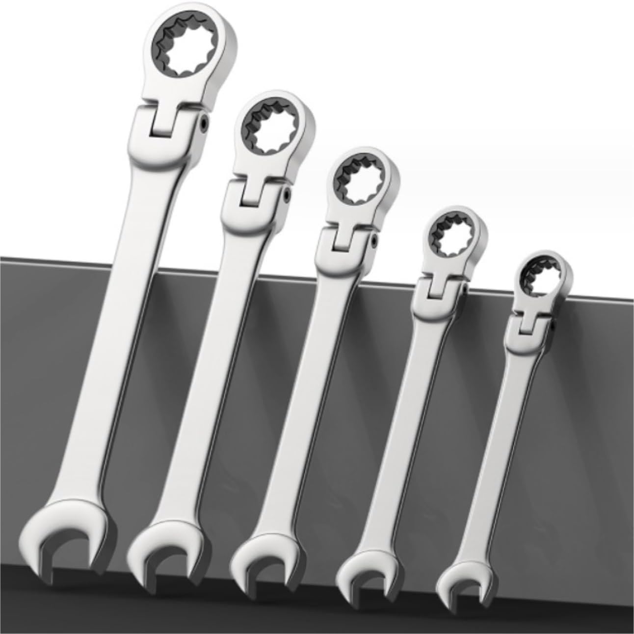🚗 KFZ & Werkstatt – Car Tool Open-End Ratchet Spanner Set, Hand Tools for Car Repair Kit with Canvas Bag, Tool Case (8 Pieces) – Bild 2