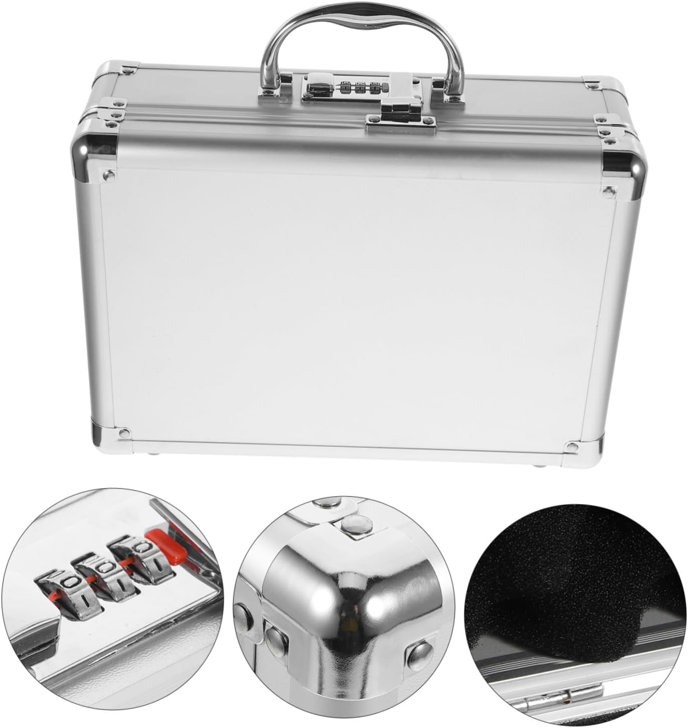 ⚡ Elektro & Technik – Aluminium Werkzeugkoffer mit Passwort Multifunktionale Aufbewahrungsbox mit Schaumstoffeinlage Langlebige Tragbar für Elektriker und Outdoor Robustes Metall Organizer für Werkzeuge – Bild 2