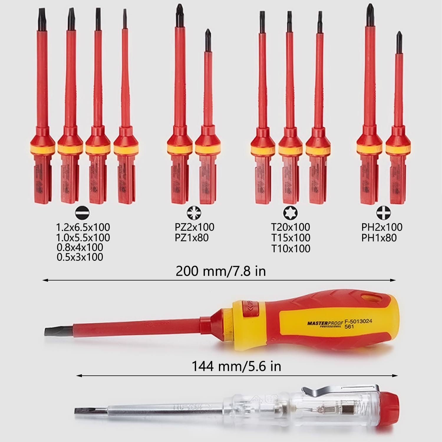 ⚡ Elektro & Technik – 13-teiliges Elektriker-Werkzeugset, Schraubendreher-Set, Isolierung, Elektrowerkzeug, VDE-Schraubendreher-Set, magnetischer Schraubendreher-Satz, Elektriker-Schraubendreher – Bild 2