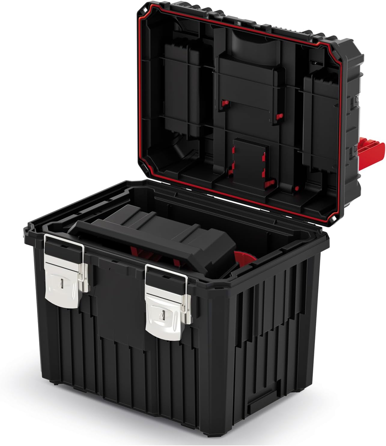 🔥 Angebote & Aktionen – Kistenberg 2-in-1 Tool Trolley, Tool Box, Workshop Case, Rolling Workshop (Clamp Clasps, Organiser in Lid, Dustproof, 450 x 360 x 640 mm (with Metal Closure) – Bild 3