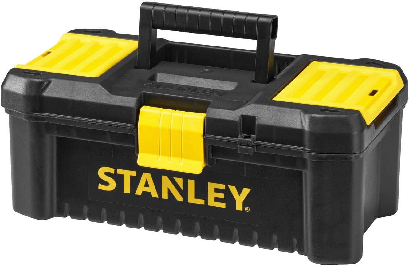 🔥 Angebote & Aktionen – Stanley STST1-75514"Essential" 12.5" Toolbox with Plastic Latches, Black/Yellow