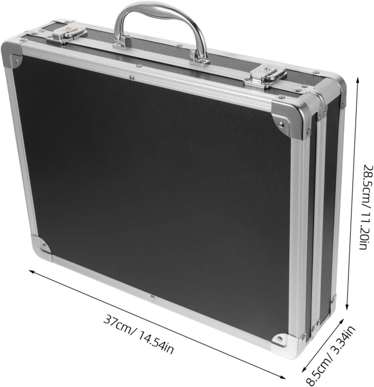 ⚒️ Bau & Montage – VILLCASE Werkzeugkasten aus Aluminiumlegierung, Aufbewahrungsboxen, tragbare Aktentasche für den Arbeitsplatz, Aktentasche aus Aluminiumlegierung, Metallgehäuse, schwarzer Kunststoff – Bild 2