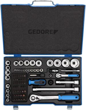 🚗 KFZ & Werkstatt – GEDORE 19V20 U20 Blue 1/4 + 1/2 Inch Tool Socket Ratchet Bit Set for Car