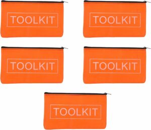 🔥 Angebote & Aktionen – 3 Stück Mehrzweck-Werkzeugtaschen, Wasserdichte und Verschleißfeste Canvas-Aufbewahrungstaschen mit Reißverschluss, 11x19x5 cm, Ideal zur Aufbewahrung von Schraubendrehern, Zangen und Pinseln