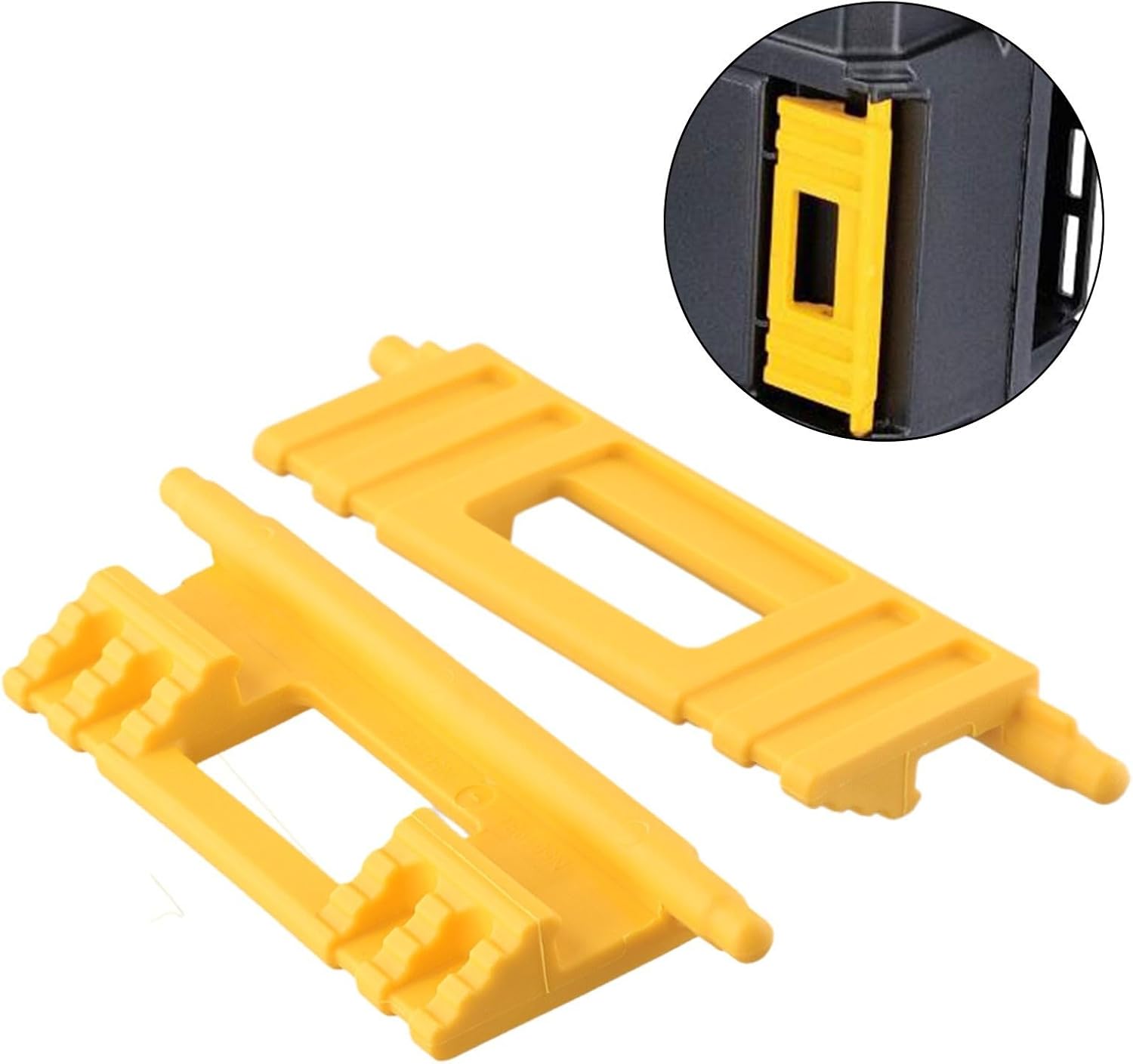 ⚒️ Bau & Montage – Ersatzclips-Verriegelungssatz für Tough Case-Werkzeugkasten für H1500082520/ N409477/ H1500028 und Case Yellow-Ersatzteile. Einfache Montage nach dem Erhitzen für Werkstatt- und Garagenlagerung – Bild 6