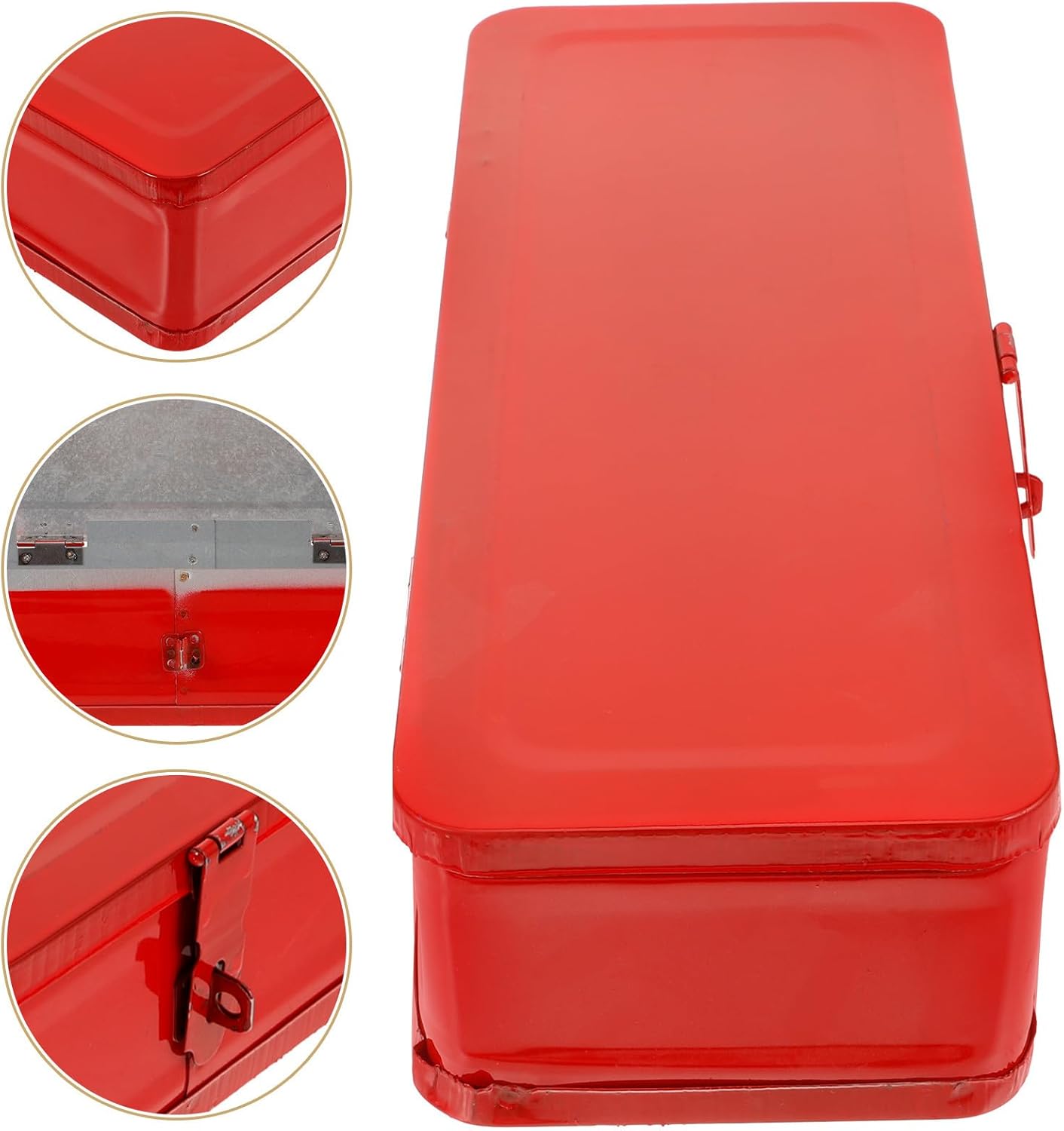 🚗 KFZ & Werkstatt – Alipis Thickened Metal Tool Box Compact Car Tool Box with Carry Handle Robust Tool Organiser for Car and DIY Tools – Bild 9