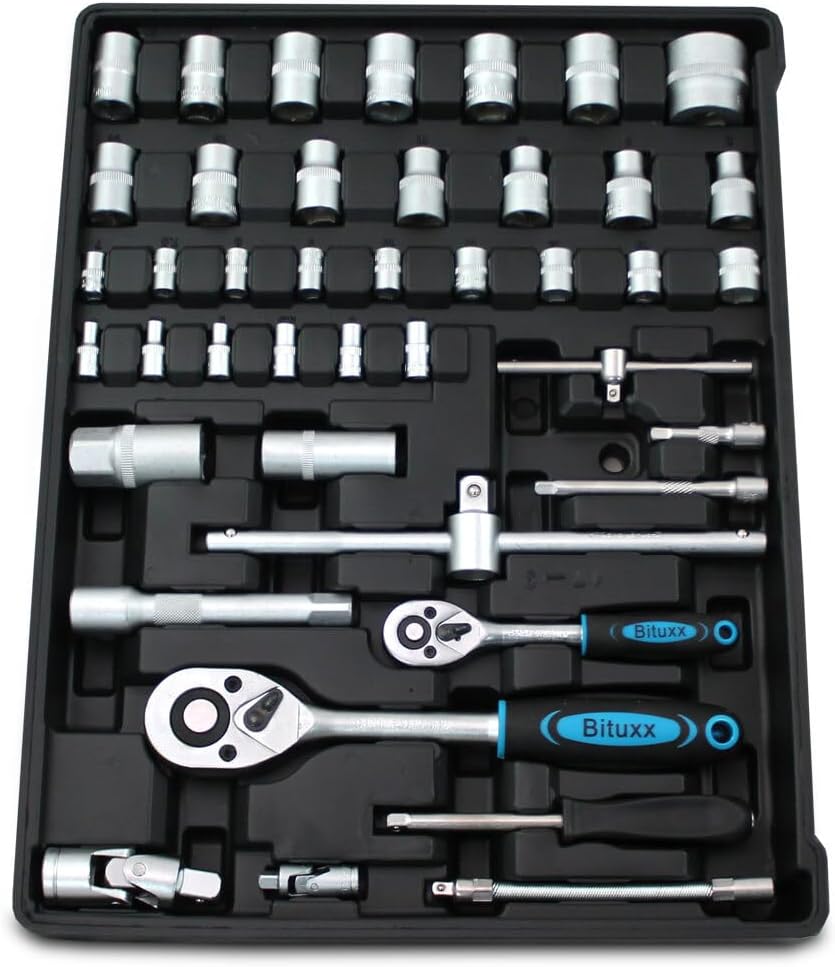 🔥 Angebote & Aktionen – BITUXX Tool Box 1200 Pieces Tool Ratchet Box Tool Trolley Nut Box Ratchet Nuts Socket Spanner Ratchet with Drawers – Bild 7