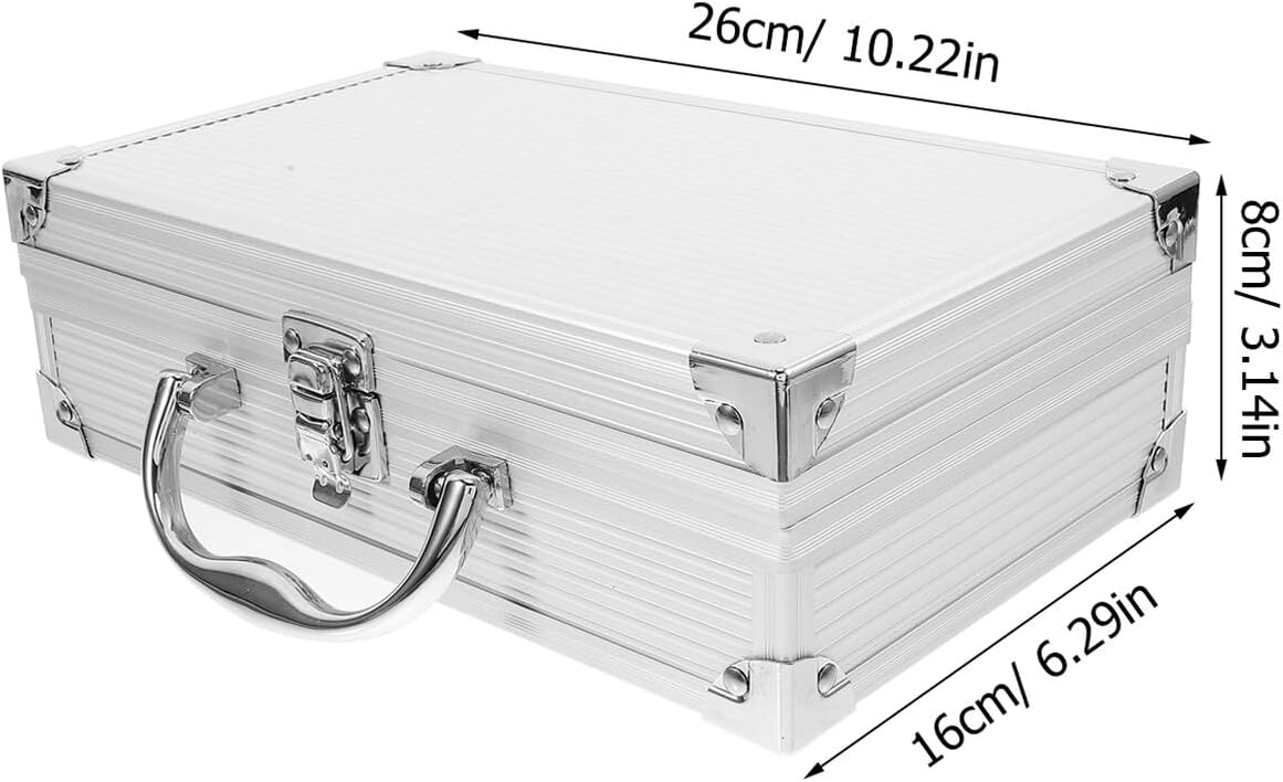 🚗 KFZ & Werkstatt – DOITOOL Aluminiumlegierung Werkzeugkasten Mit Griff Tragbarer Werkzeugkoffer Aufbewahrungsbox Für Werkzeuge Und Staubdicht Geeignet Für Heimwerker Und Kfz-reparaturen – Bild 2