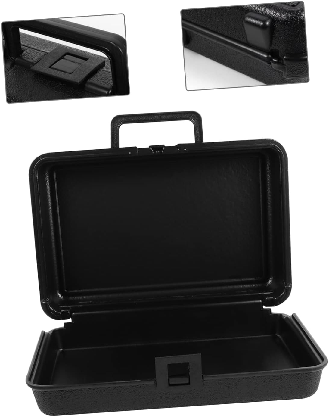 🚗 KFZ & Werkstatt – NUOBESTY 1 x Plastic Tool Box Water Garage Outdoor Weatherproof Car Tools Portable Mechanical Tools Key Case Tool Box Storage Container ABS Plastic Black – Bild 6