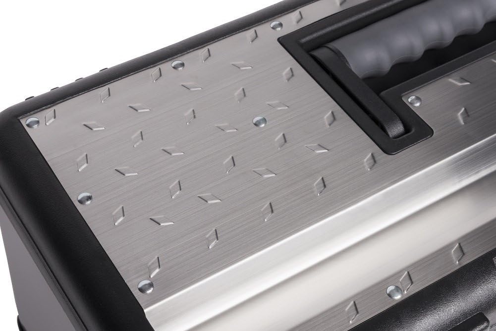 🔥 Angebote & Aktionen – Kreher Professional Stainless Steel Tool Case Set: XXL 23 inch Professional Case 58 x 30 x 25 cm + XL 18 inch Professional Case 47 x 23 x 20 cm Lockable, with tool carrier, metal clasps, cutting device. – Bild 5
