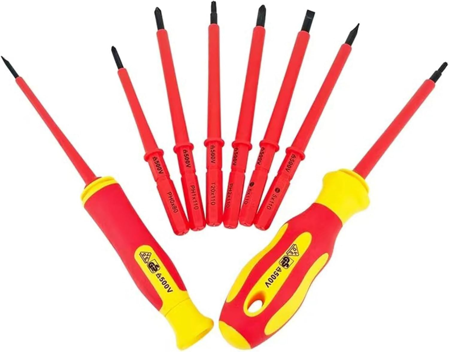⚡ Elektro & Technik – Elektro-Schraubendreher-Set, 10-teilig, Elektriker-Werkzeug-Set, austauschbare Elektro-Schraubendreher-Sets, isolierte Sets, hohe Härte elektrisch – Bild 6