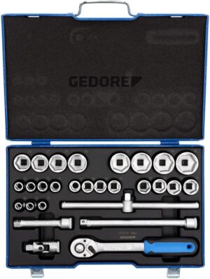 🚗 KFZ & Werkstatt – Gedore 19VMU-10 Tool Set 1/2" 28 pcs, Red