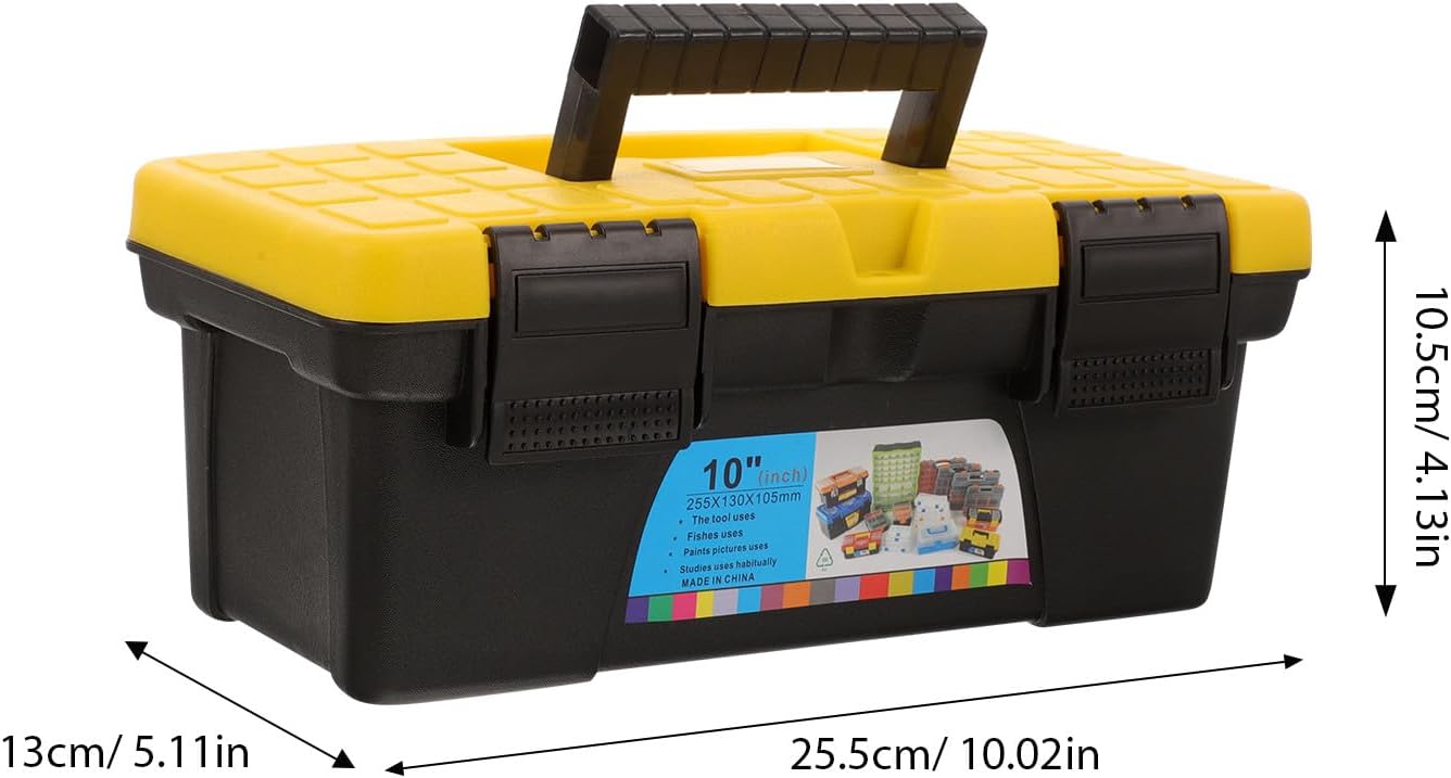 ⚡ Elektro & Technik – SAFIGLE Werkzeugkoffer Organizer 10 Zoll Hartschalenkoffer Kunststoff Tragbarer Werkzeugkasten Aufbewahrungsbox für Haushalt Auto Elektriker – Bild 2