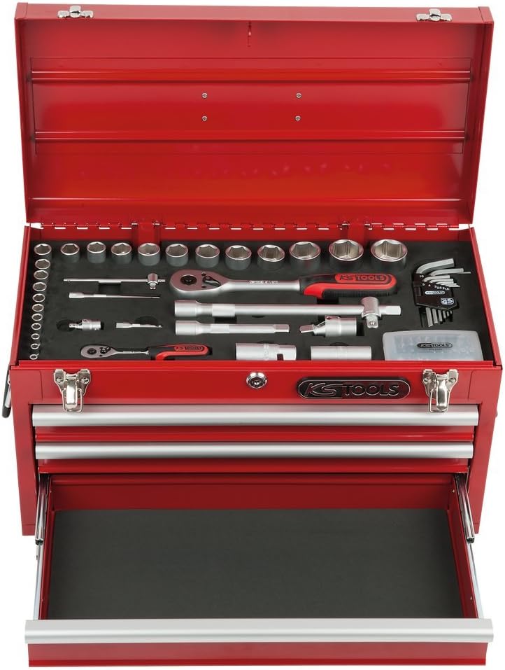 🚗 KFZ & Werkstatt – KS Tools 911.01 Superlock Uni Tool Set, 100 Pieces, 1/4-Inch +1/2-Inch – Bild 5