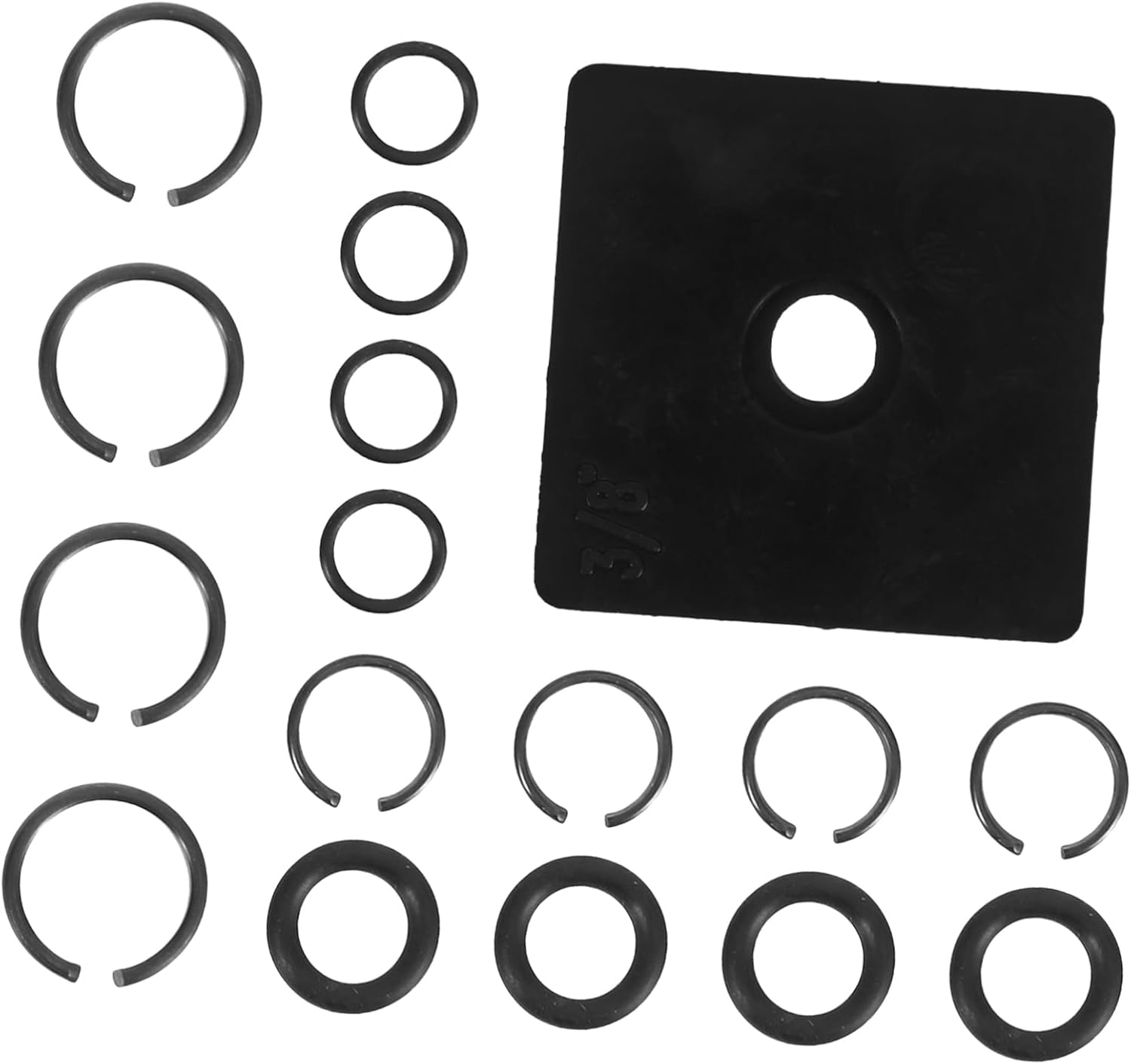 🚗 KFZ & Werkstatt – MAGICLULU Pack of 17 Ring Holder for Impact Tools, Circlip with O-ring, Compatible with Mounting Tools, Retaining Ring for Impact Wrench, Replacement for Pneumatic Wrenches