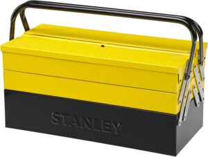 🔥 Angebote & Aktionen – STANLEY Tool Box Empty Tool Box - Tool Box (45 x 21 x 21 cm), Cantilever with Clamping Protection for Tools & Accessories, with Fully Accessible Compartments) 1-94-738