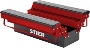🔥 Angebote & Aktionen – Stier tool box, empty | sheet metal | 520 x 190 x 200 mm | 5 drawer tool box | ideal for storing and organising tools |