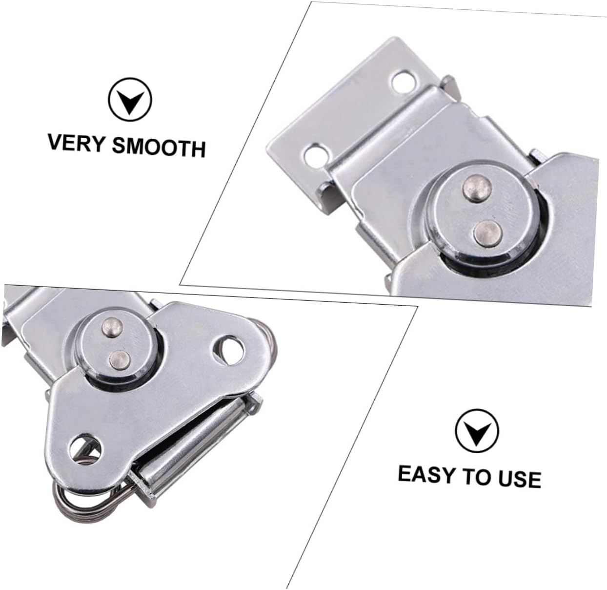 ⚒️ Bau & Montage – Kistenverschluss mit Federmechanik Langlebiger Stahl Latch Clip für Holzkisten Werkzeugkoffer Aufbewahrungsboxen Einfache Montage Robust und Sicher für Möbel und Transportkoffer – Bild 2