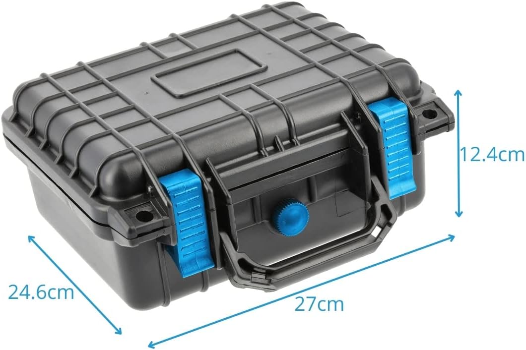 🔥 Angebote & Aktionen – Högert Technik - Hermetic Tool Box - Hermetic Tool Box (10.5 Inches, 27 cm x 24.6 cm x 12.4 cm) - Shockproof, Splash-proof IP55, Dustproof, EPDM Seal – Bild 3