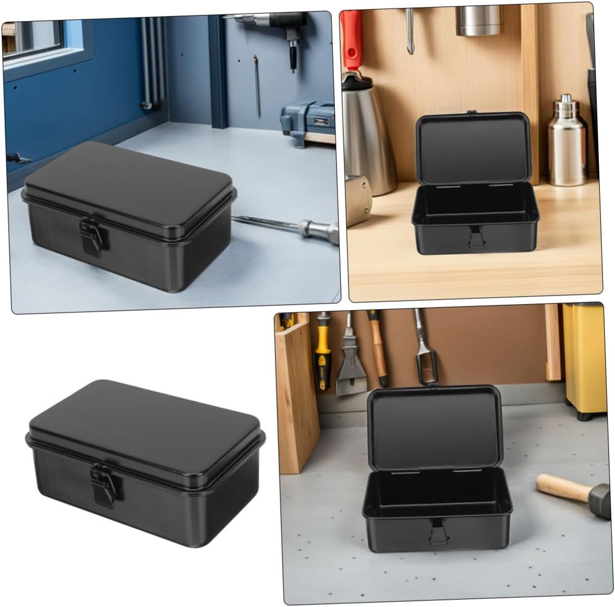 🚗 KFZ & Werkstatt – Portable Tool Box Made of Thick Iron, Small Metal Box with Secure Closure, Compact Storage Box for DIY and Car Mechanics – Bild 8