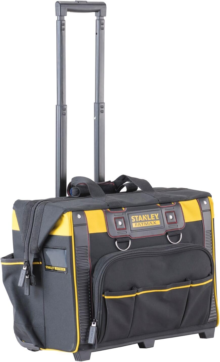 ⚡ Elektro & Technik – Stanley FatMax Werkzeugkasten (mit leichtgängigen Rollen, robust, große Öffnung, Teleskopgriff, Maße: 50 x 36 x 41 cm), FMST1-80148