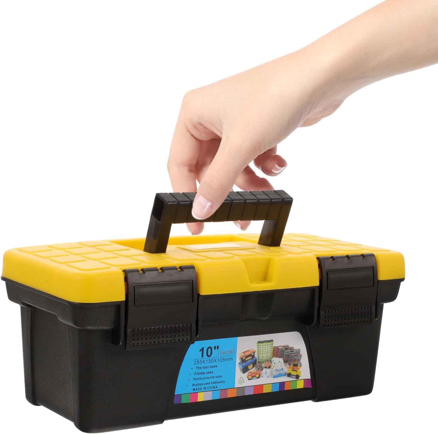 ⚡ Elektro & Technik – SAFIGLE Werkzeugkoffer Organizer 10 Zoll Hartschalenkoffer Kunststoff Tragbarer Werkzeugkasten Aufbewahrungsbox für Haushalt Auto Elektriker – Bild 9
