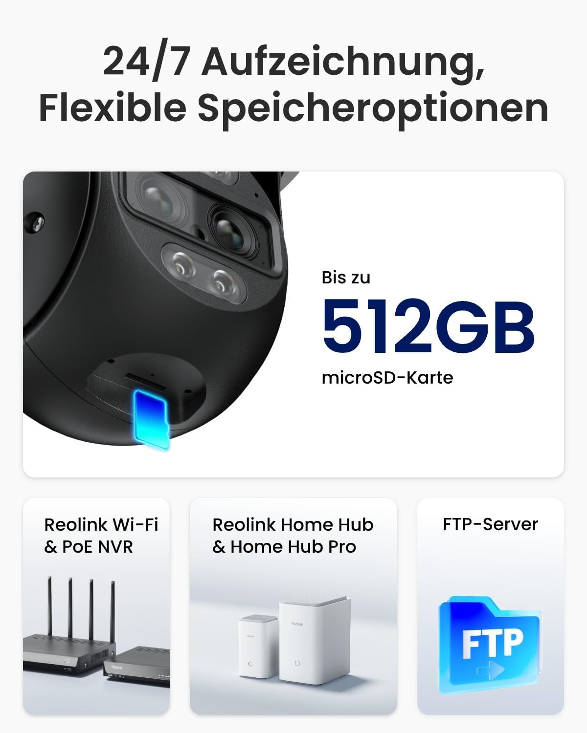⚡ Elektro & Technik – Reolink 4K 8MP Wi-Fi 6 PTZ Überwachungskamera für den Außenbereich WiFi mit Auto-Tracking-Zoom, Dual-Objektiv, Dual-Ansicht, WiFi-Kamera für den Außenbereich mit intelligenter Erkennung, Farbnachtsicht, Außenkamera, TrackMix WiFi – Bild 8