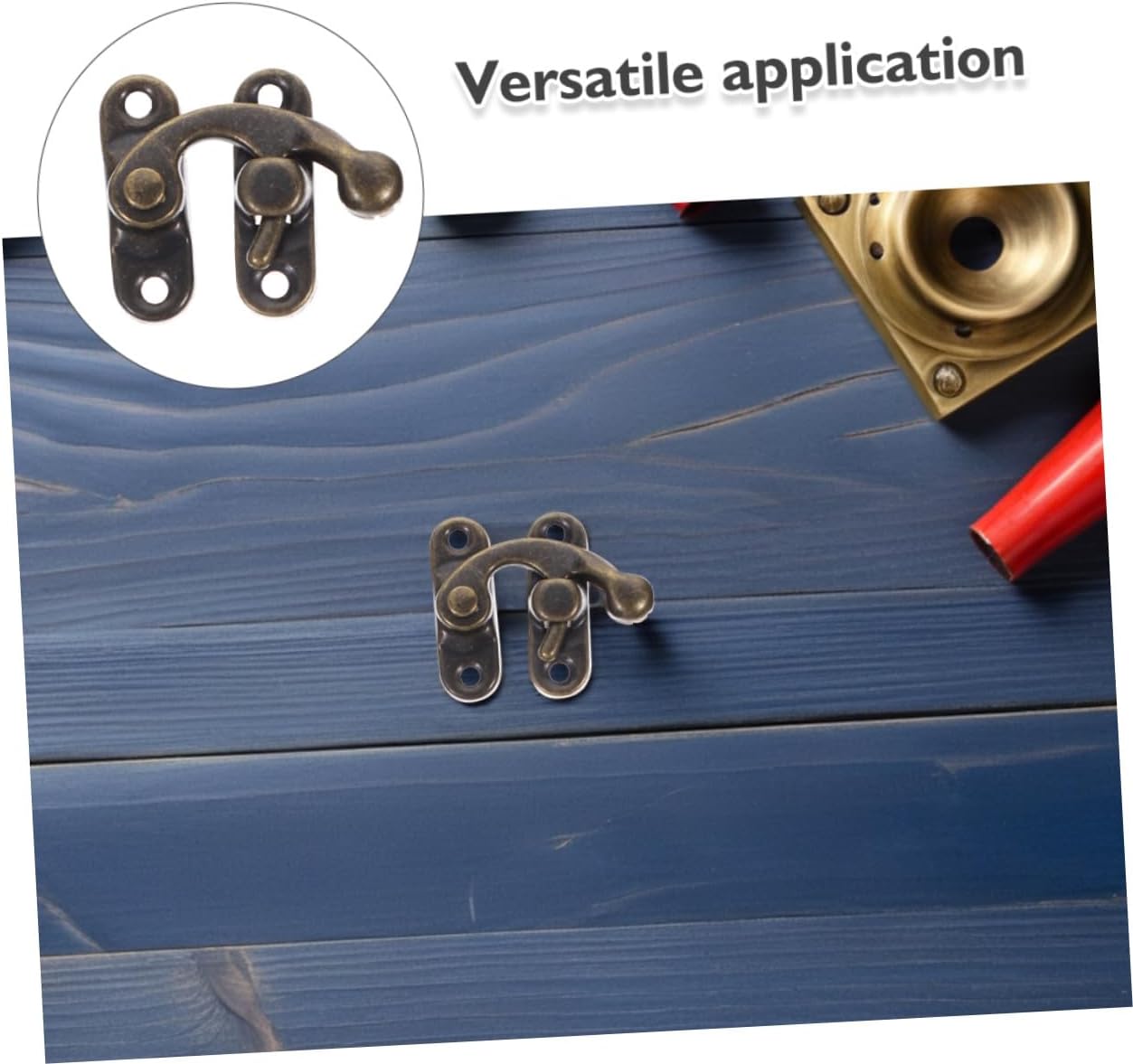 ⚒️ Bau & Montage – Toddmomy 10 Stück Teiliges Antikes Metall Riegel mit Haken Langlebiger Schmuckschatullenverschluss Einfache Montage Vielseitig für Kisten Schränke und Werkzeugkoffer Inklusive – Bild 9