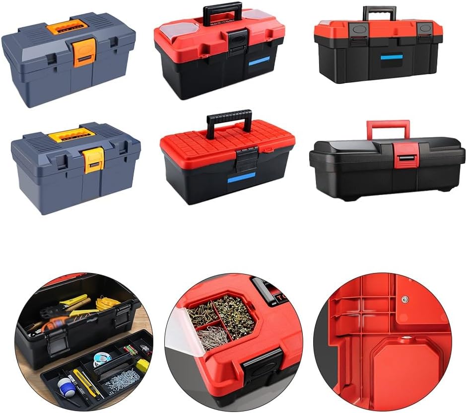 ⚡ Elektro & Technik – Doppelschichtiger Hardware-Werkzeugkoffer mit verstärkter PP-ABS-Konstruktion für organisierte Aufbewahrung, multifunktional für Elektriker und Wartung (F) – Bild 7