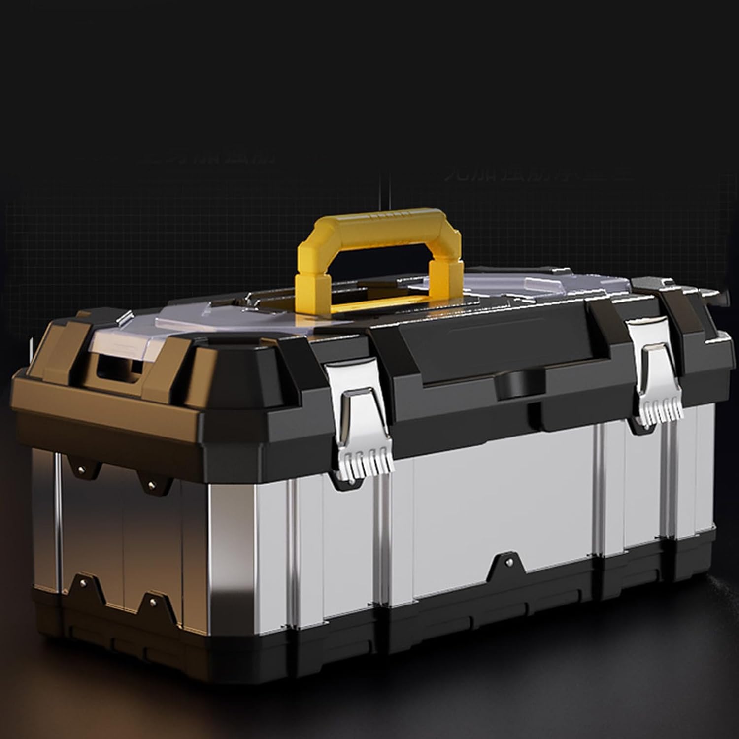 ⚡ Elektro & Technik – Werkzeugkoffer aus Edelstahl, hohe Härte, verstärkte Aufbewahrungsbox für Elektriker, Hardware, Anti-lose Werkzeugtasche, multifunktionales Werkzeugkasten-Set – Bild 7