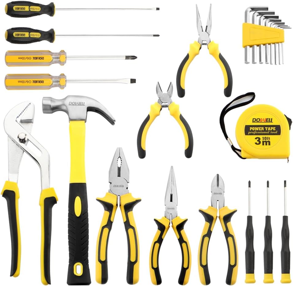 🔥 Angebote & Aktionen – DOWELL 24 Piece Homeowner Tool Set Repair Hand Tool Set with Portable Tool Bag – Bild 2