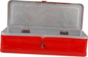🚗 KFZ & Werkstatt – Operitacx Metal Tool Box, Robust Tool Storage Box for and Hobbyists, Portable Organiser for Efficient Tool Sorting for Use