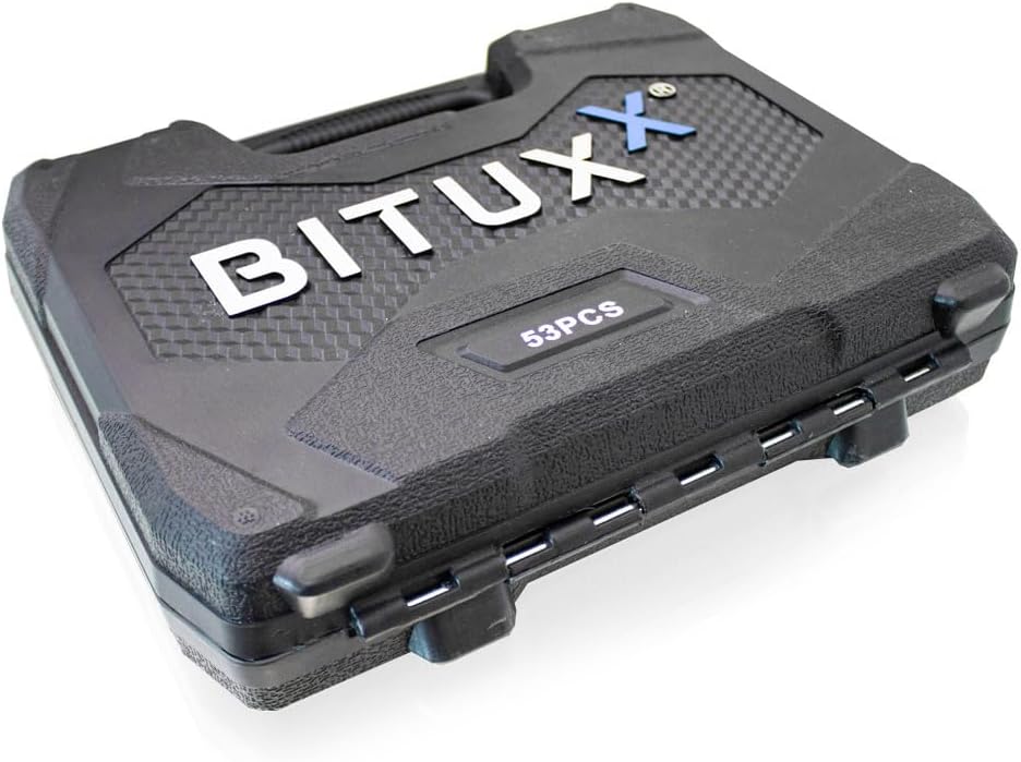 🔥 Angebote & Aktionen – BITUXX Tool Box 53-Piece Tool Ratchet Box 1/4 Inch Ratchet Box Socket Extensive 1/4 Inch Ratchet Set Including Nuts and Adapter – Bild 7