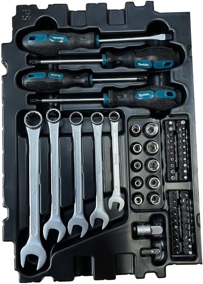 🔥 Angebote & Aktionen – Makita E-11542 Tool Set 87 Pieces in Makpac Size 1 for Mechanics, Hand Tools, Screwdrivers, Spanners, Bits, Sockets, Ratchet – Bild 2