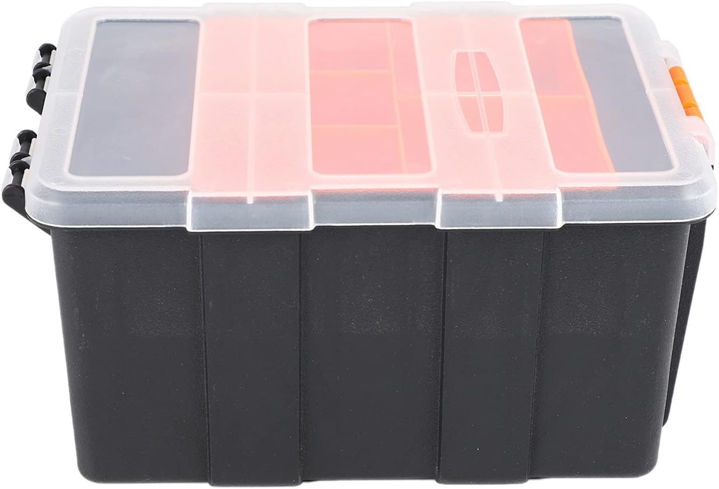 ⚒️ Bau & Montage – F-156D Tragbarer Werkzeugkoffer, moderner Kunststoff-Werkzeugkasten, Schwarz & Ge, kompakte Aufbewahrungslösung, 21,6 x 15,5 x 11,4 cm, ideal für Heimwerker und Handwerk, 2 Stück – Bild 7
