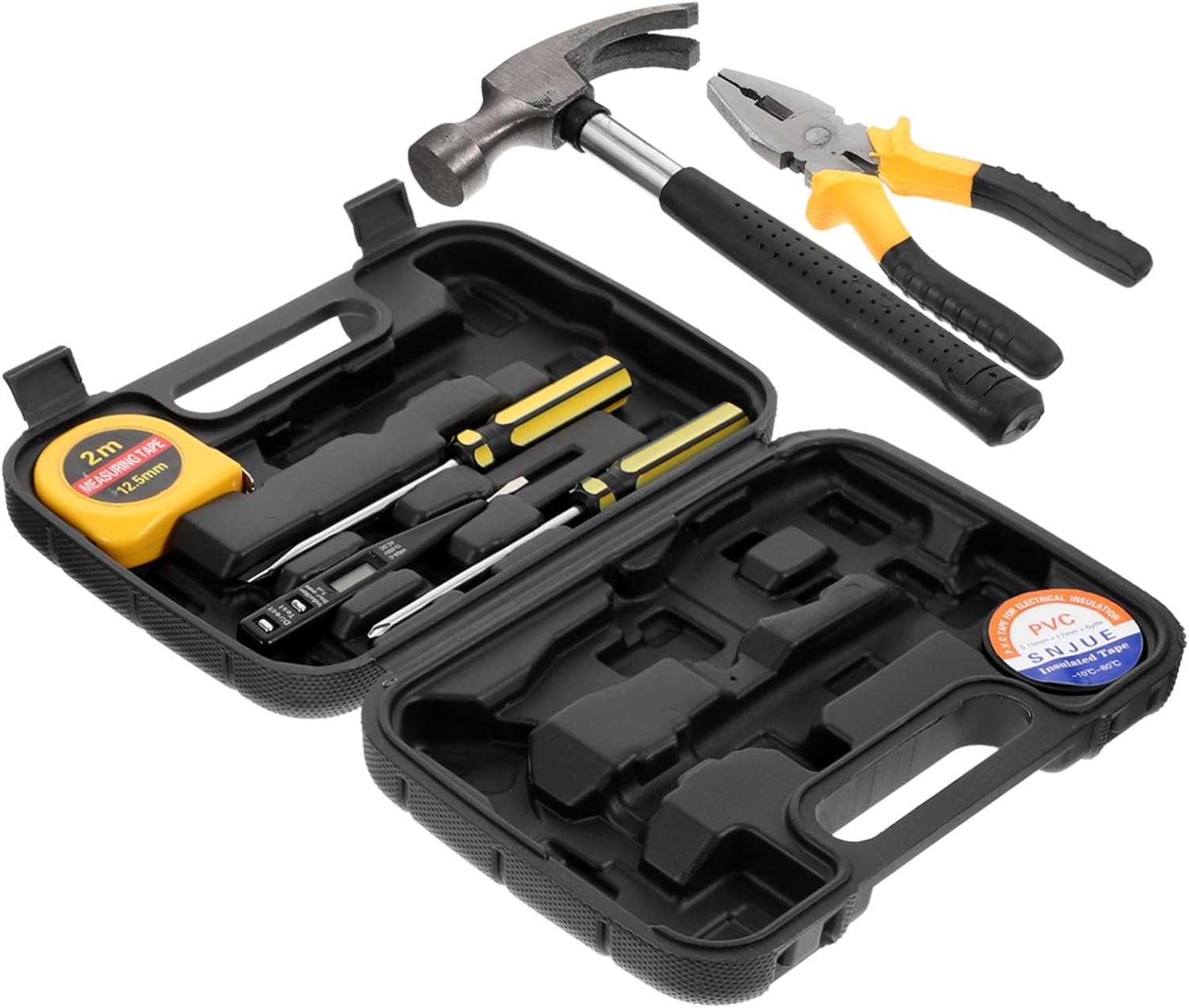 🚗 KFZ & Werkstatt – Hemobllo 9-Piece Tool Set, Multifunctional Tool Box for DIY and Automotive Repair, Robust Hand Tools for Precise Repairs and Maintenance, Compact and