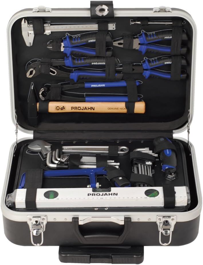 🔥 Angebote & Aktionen – PROJAHN 4963-01 1/4" + 1/2" Universal Tool Trolley, Black, Set of 130 Pieces – Bild 2