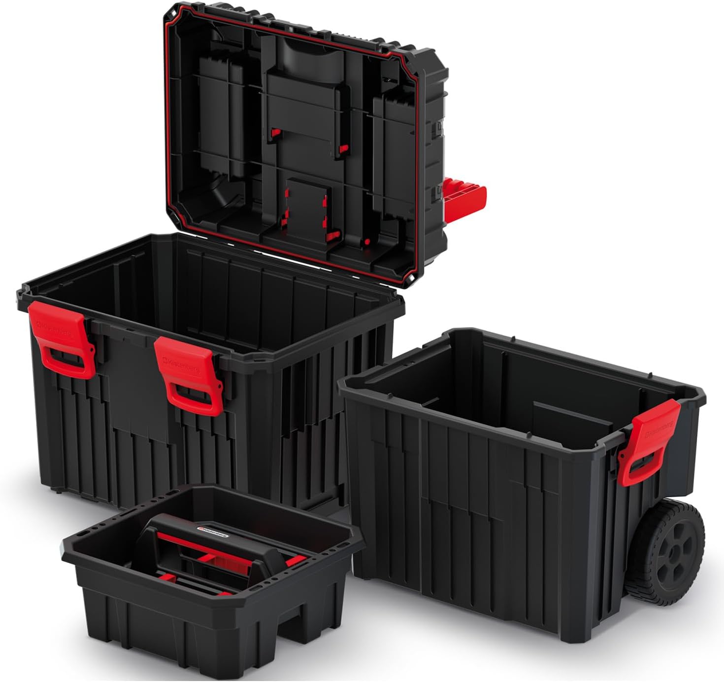 🔥 Angebote & Aktionen – Kistenberg 2-in-1 Tool Trolley, Tool Box, Workshop Case, Rolling Workshop (Clamp Clasps, Organiser in Lid, Dustproof, 450 x 360 x 640 mm (with Plastic Closure) – Bild 2