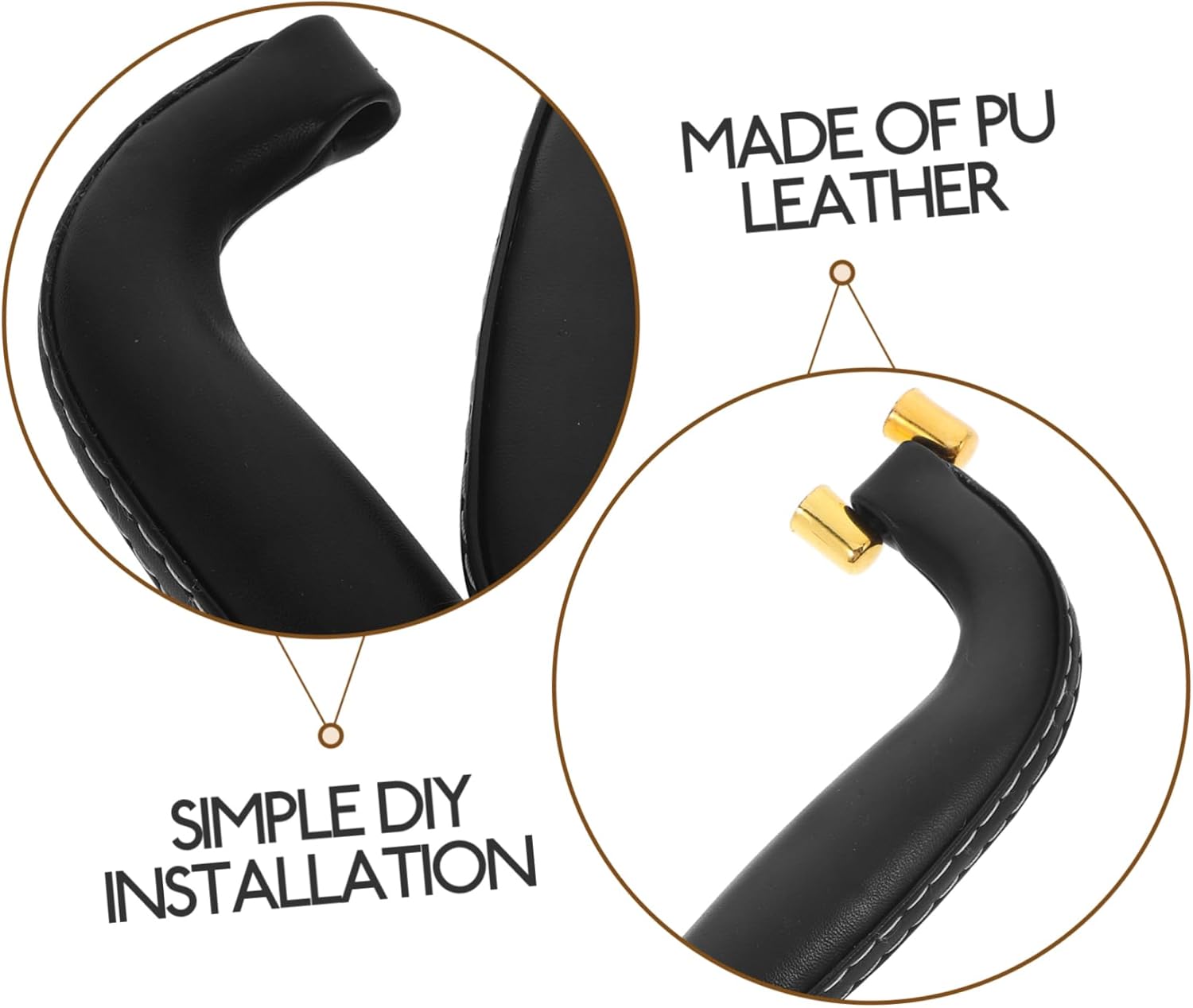 ⚒️ Bau & Montage – MAGICLULU 2 Stück Ersatz-PU-Leder für Koffer, Werkzeugkasten, ergonomischer Koffergriff für Heimwerker-Reparaturen, vielseitige Anwendungen – Bild 3