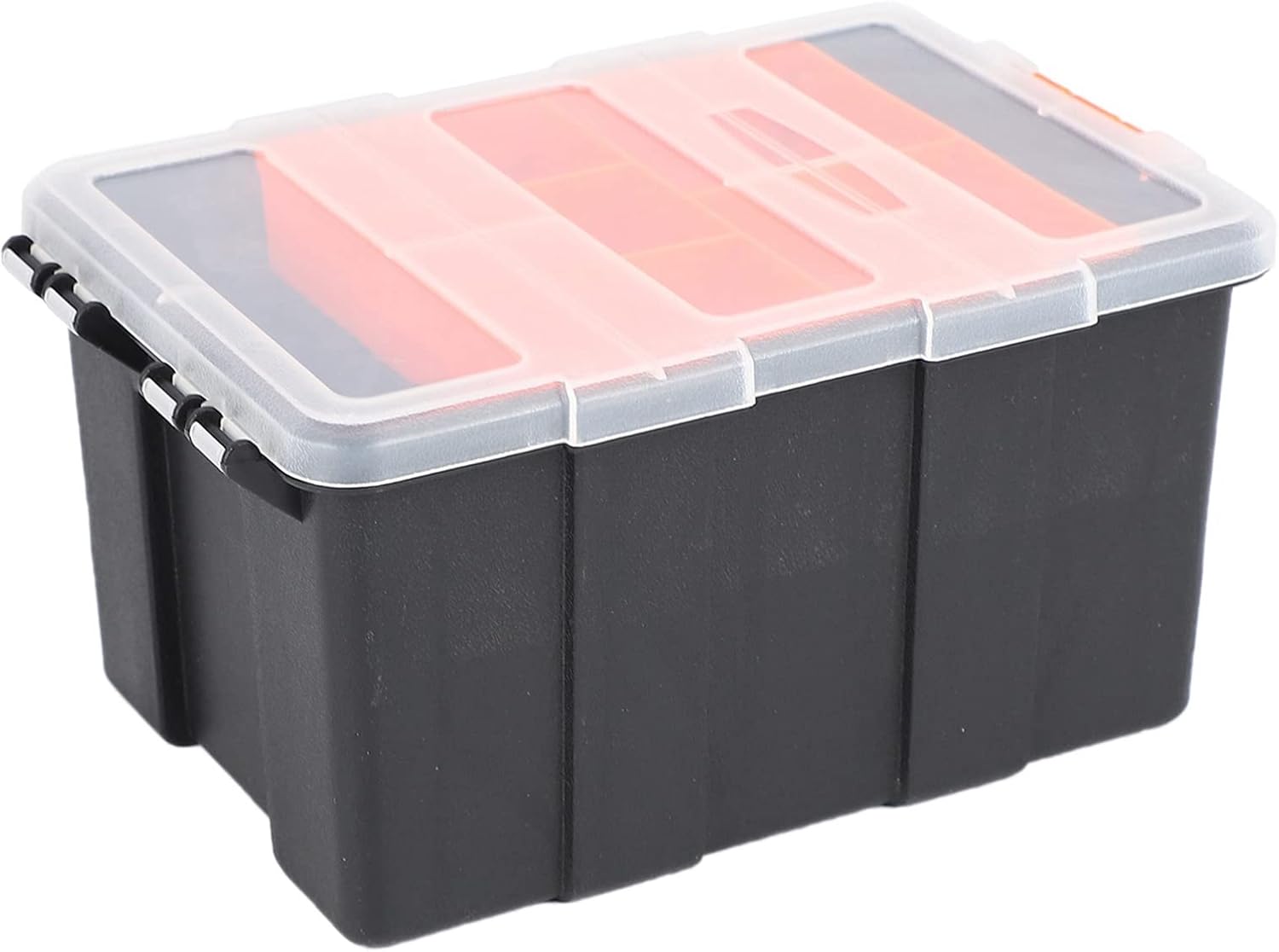 ⚒️ Bau & Montage – F-156D Tragbarer Werkzeugkoffer, moderner Kunststoff-Werkzeugkasten, Schwarz & Ge, kompakte Aufbewahrungslösung, 21,6 x 15,5 x 11,4 cm, ideal für Heimwerker und Handwerk, 2 Stück – Bild 5