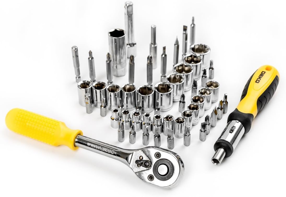 🚗 KFZ & Werkstatt – 128 Piece Socket Wrench Tool Set Auto Repair Mixed Tool Combination Package Hand Tool Kit with Plastic Toolbox Storage Case – Bild 6