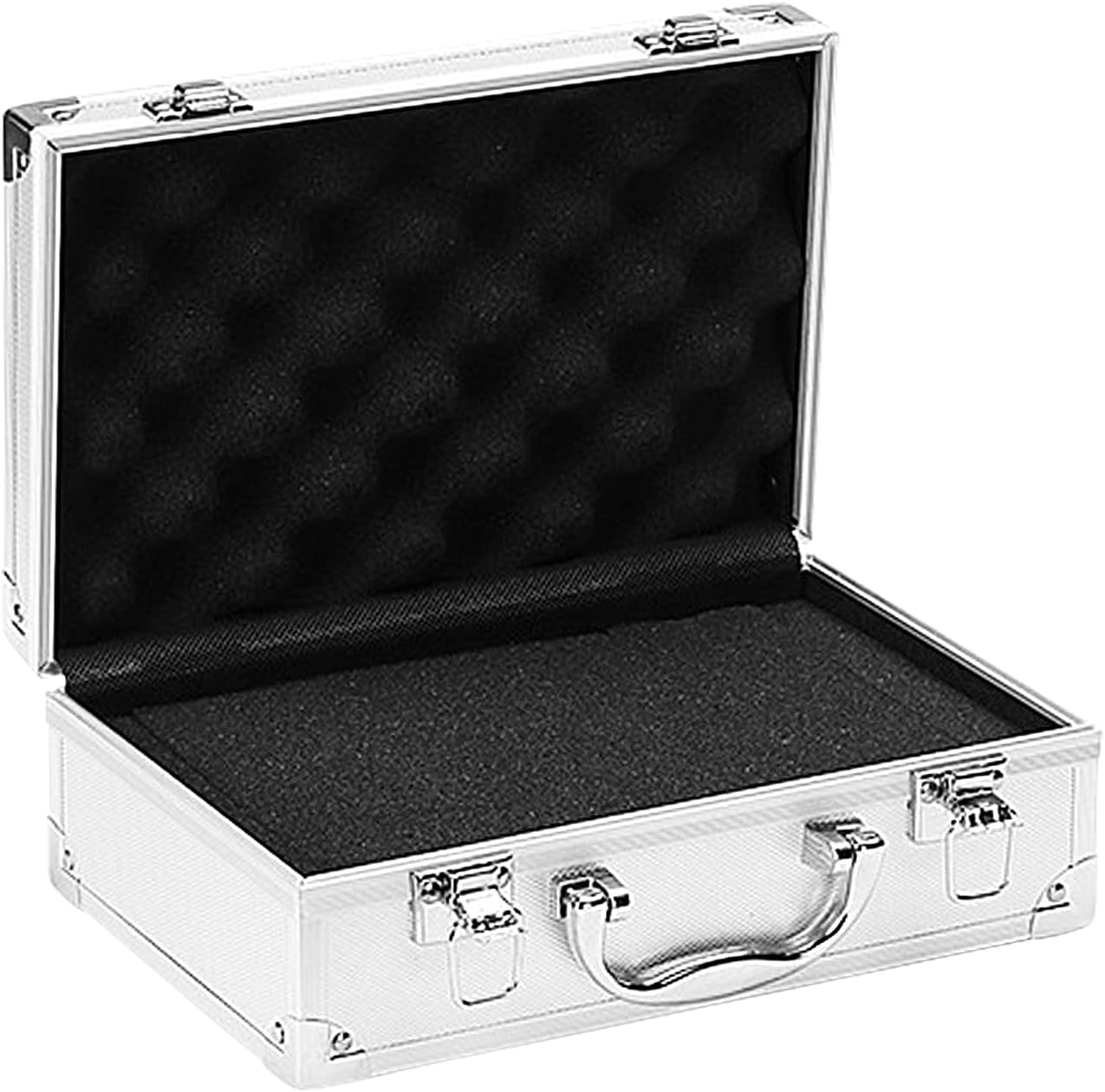 ⚡ Elektro & Technik – Kleine Aluminiumbox, Aluminiumkoffer, Werkzeugkoffer, Werkzeugkoffer aus Aluminium mit leerer Aluminiumbox, Aluminium-Werkzeugkasten, Werkzeugaufbewahrung für Elektriker, stoßfester Hartschalenkoffer, 25,5 x 16,5 x 9,5 cm
