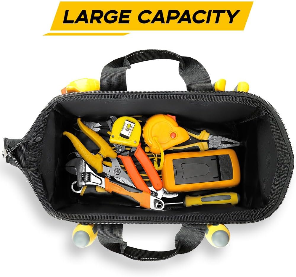 ⚡ Elektro & Technik – Werkzeugtasche, Grün, 31 cm/12 Zoll, aus 1680D Polyester, ideal für Heimwerker und Handwerker (12 Zoll) (Grün, 12 Zoll) – Bild 8