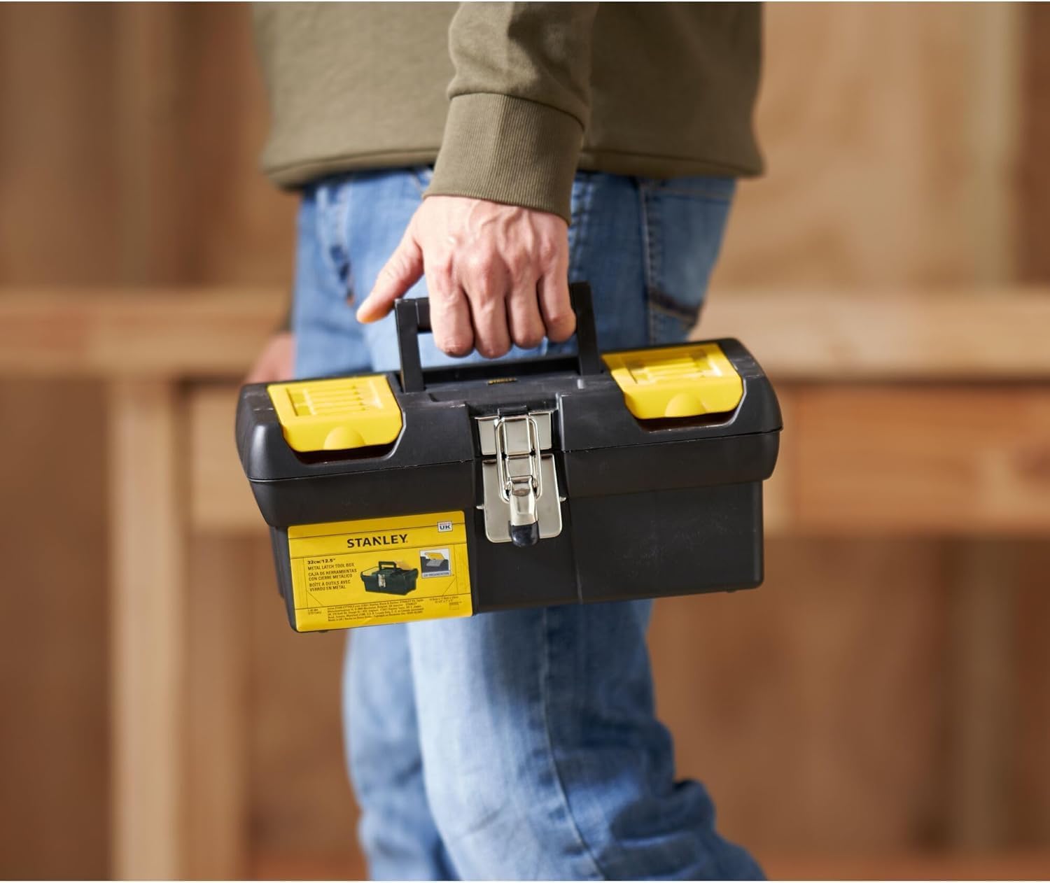 ⚒️ Bau & Montage – Stanley 1-92-064 2000 Series 12,5-Zoll-Werkzeugkasten mit Metallverschluss – Bild 3
