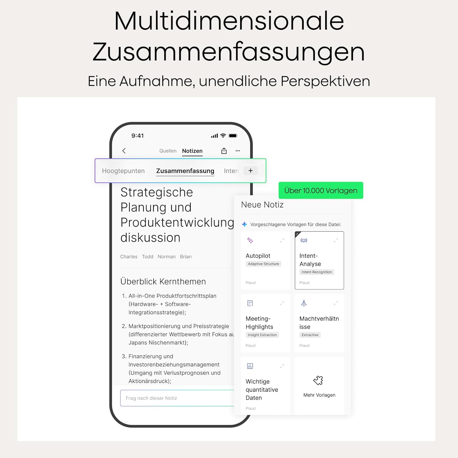 ⚡ Elektro & Technik – PLAUD NOTE AI Digital Voice Recorder, 64 GB Aufnahmegerät mit ChatGPT 4o zum Transkribieren und Zusammenfassen, One-Touch-Aufnahme, Rauschunterdrückung, 30 Stunden Aufnahme für Vorlesungen – Bild 4